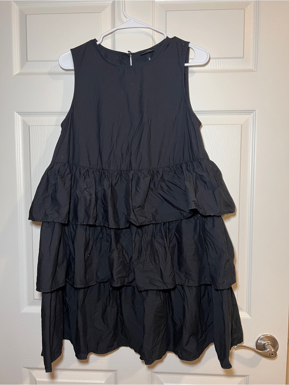 Who What Wear Black Tiered Sleeveless Dress for Girls